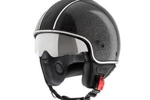Casco demijet Helmo Milano Puro Stile limited Blac