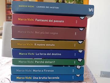PRIMI 8 LIBRI COMMISSARIO BORDELLI DI MARCO VICHI