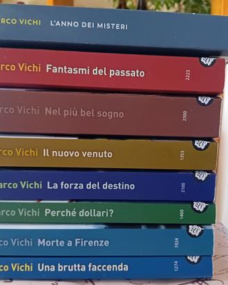 PRIMI 8 LIBRI COMMISSARIO BORDELLI DI MARCO VICHI