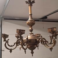 lampadario ottone 