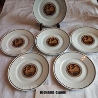 RICHARD GINORI "Impero"n. 6 piatti dessert 1977
