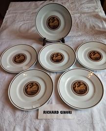 RICHARD GINORI "Impero"n. 6 piatti dessert 1977