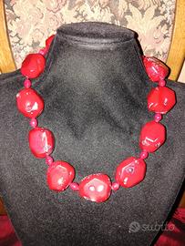 Bijoux Handmade. Collana Corallo Bambù 
