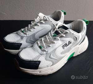 Sneaker Uomo 43 Fila scarpe bianco nero verde