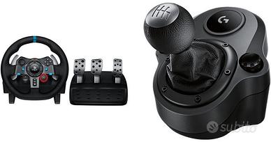 Logitech g29 + pedaliera + Cambio manuale