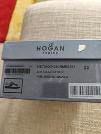 Hogan junior colore argento bianco 