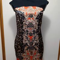 Vestito firmato Nenette nero e leopardato 