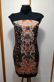 Vestito firmato Nenette nero e leopardato 