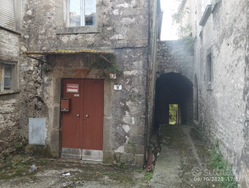 Casa da ristrutturare con giardino e cantina