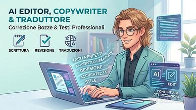 AI Editor, Content Writer, Copywriter Correzione b