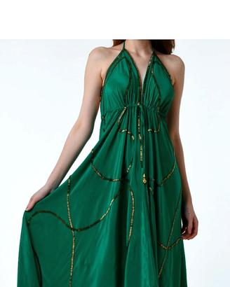 Abito Lungo  Manish Vaid Paris - Verde Smeraldo