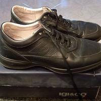 SCARPE NERE UOMO IN PELLE IGI &CO N 45