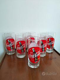 bicchieri coca cola vintage 