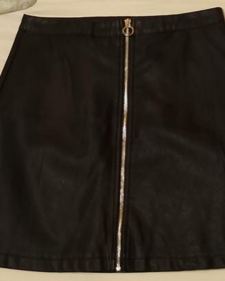 gonna in finta pelle taglia M