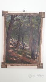 Dipinto antico su tela grezza( firma ? ) difetti