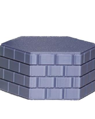 Scatolina mattoni violetto Medium stampata 3D