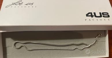 Collana argento con zirconi