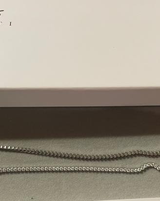 Collana argento con zirconi