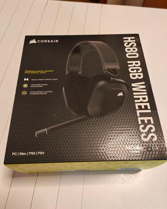 Cuffie Corsair HS80 RGB Wireless