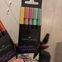 2 conf evidenziatori faber castell fluo e pastello