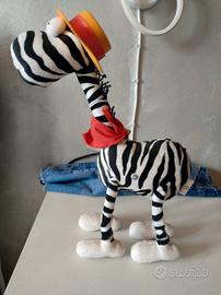 Peluche vintage Mordillo Crazy Zoo – zebra anni 90