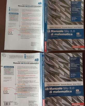 Manuale di matematica 4A+B blu 2.0978-88-08-46864