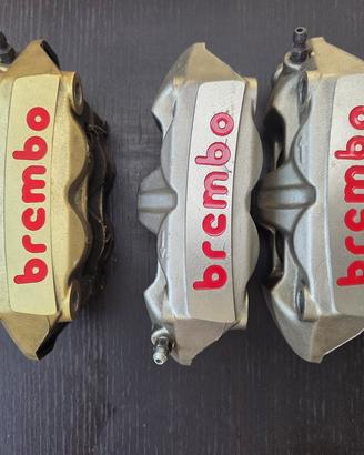 Pinze freno Brembo m4 100 mm oro o argento