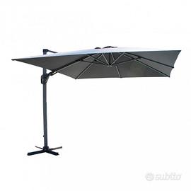 Ombrellone da Giardino 3x3 m Palo Laterale Legno