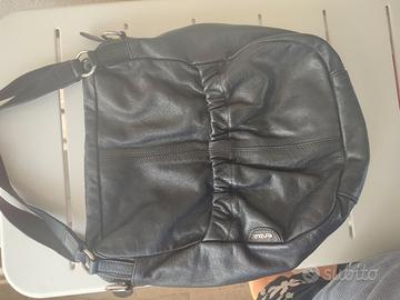 borsa nera in  pelle Entrà