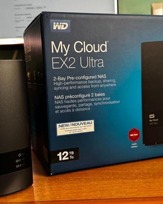 NAS WD My Cloud EX2 Ultra + 2 dischi WD RED 6 tb
