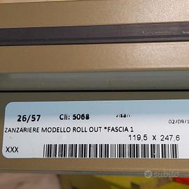 zanzariera roll out 