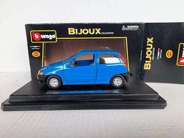 MODELLO AUTO FIAT PUNTO 60S BLU BURAGO