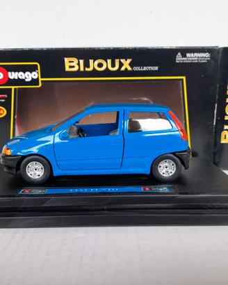 MODELLO AUTO FIAT PUNTO 60S BLU BURAGO