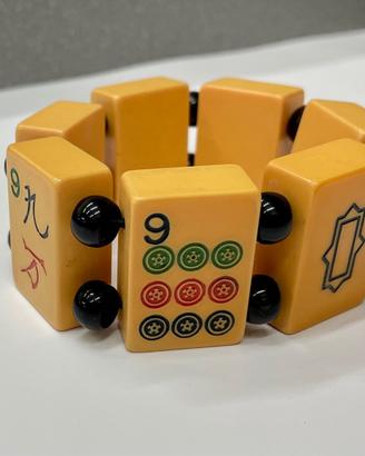 Bracciale majhong in bakelite vintage america