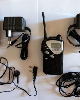 Coppia walkie talkie Dikom D-140 con accessori 