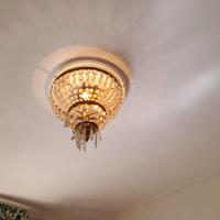Tre lampadari in cristallo anni 60