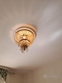 Tre lampadari in cristallo anni 60