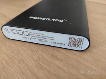 Powerbank 10000 mah in metallo
