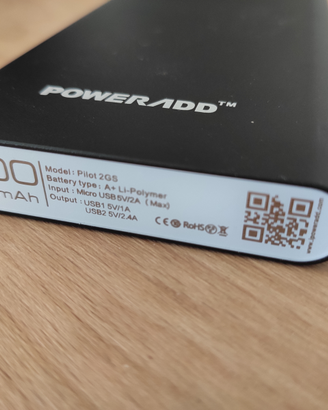 Powerbank 10000 mah in metallo