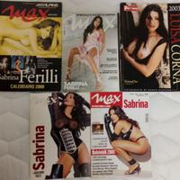 Max Sabrina FERILLI 2 calendari + 3 riviste LOTTO