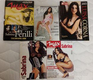 Max Sabrina FERILLI 2 calendari + 3 riviste LOTTO