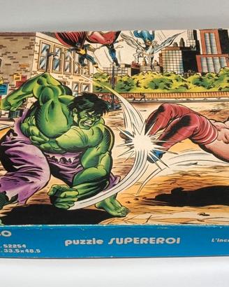 Raro HULK Mb Puzzle 250 pezzi Incompleto