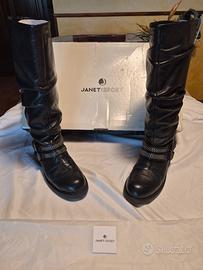 Stivali Janet Sport pelle neri