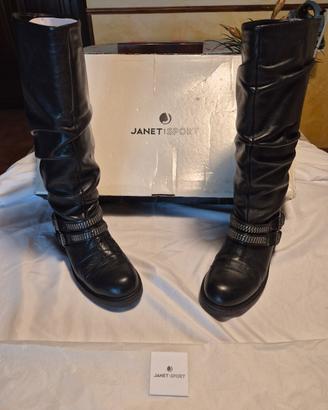 Stivali Janet Sport pelle neri