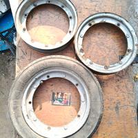 cerchio conservato vespa piaggio 3.00-10 dot grigi