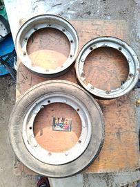 cerchio conservato vespa piaggio 3.00-10 dot grigi