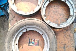 cerchio conservato vespa piaggio 3.00-10 dot grigi