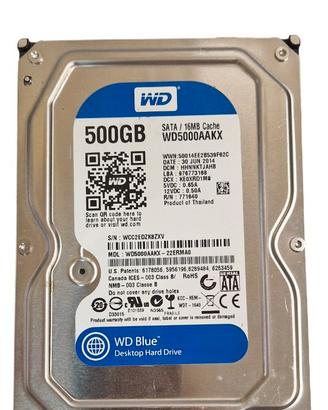 Hard Disk Interno WD Blue 500GB - 3.5" SATA WD5000