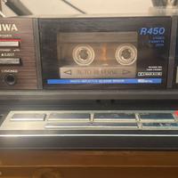 AIWA AD-R450E Stereo Cassette Deck R450 Auto Rever