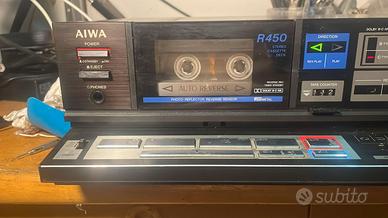 AIWA AD-R450E Stereo Cassette Deck R450 Auto Rever